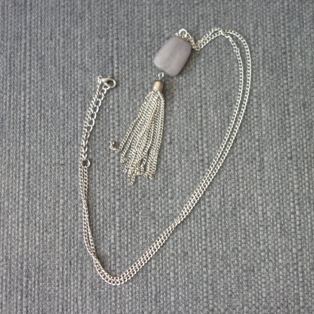 Metal Necklace with Trinkets